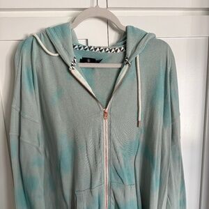 VOLCOM WOMENS COTTON ZIP JACKET SIZE XXL ROSE GOLD ZIPPER